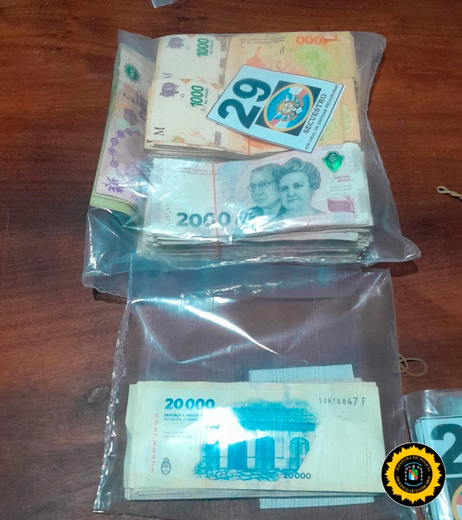 Dinero incautado. PER