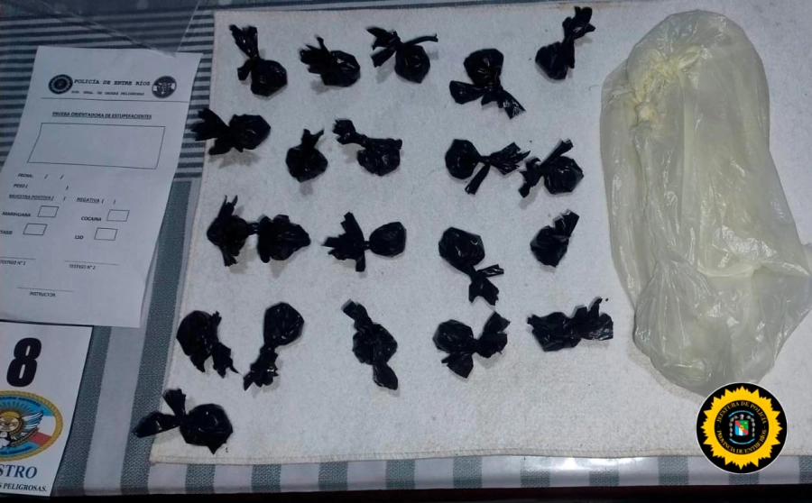 Droga incautada. PER