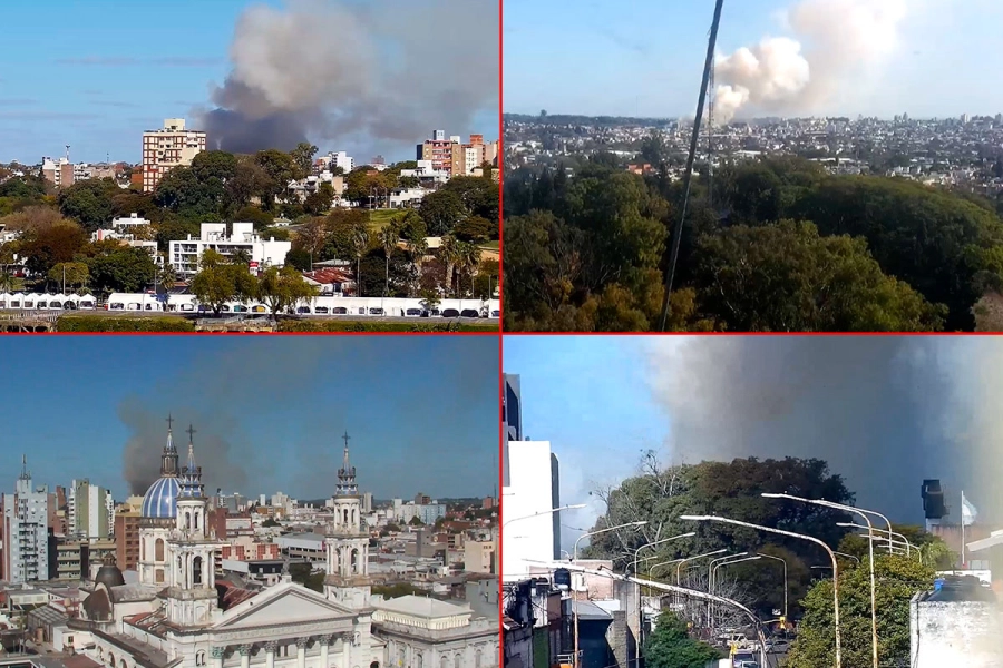 El humo se divisaba desde diferentes zonas de la ciudad. (Elonce).