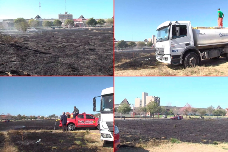 Incendio afectó el predio del ex hipódromo de Paraná: el posible origen del fuego