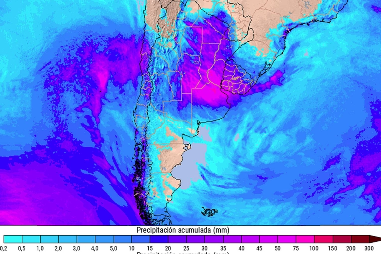 Alertan por “un gran evento de lluvias en el centro de Argentina”, la próxima semana