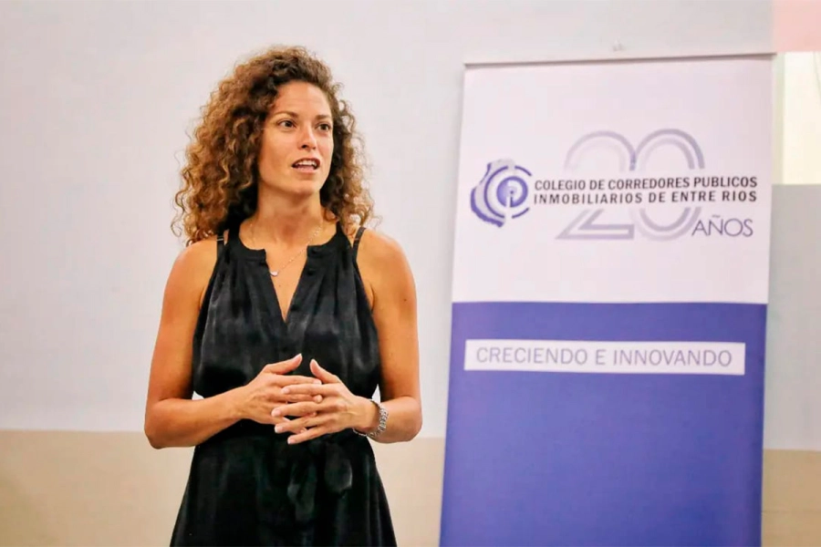 Paula Arm&aacute;ndola, presidenta del Colegio de Corredores P&uacute;blicos Inmobiliarios de Entre R&iacute;os