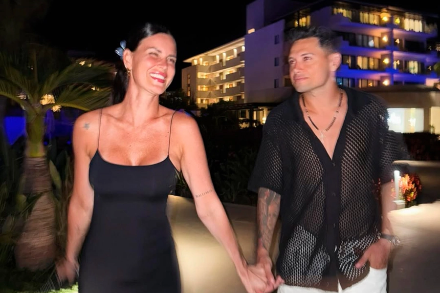 Natalie Weber y Mauro Z&aacute;rate (foto Instagram)