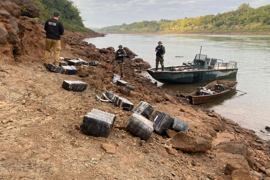 Droga incautada en Misiones. Prefectura
