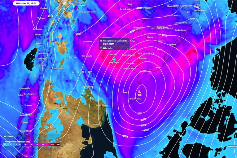 El tiempo se inestabiliza y llega la ciclogénesis: alertas por fuertes vientos y copiosas lluvias