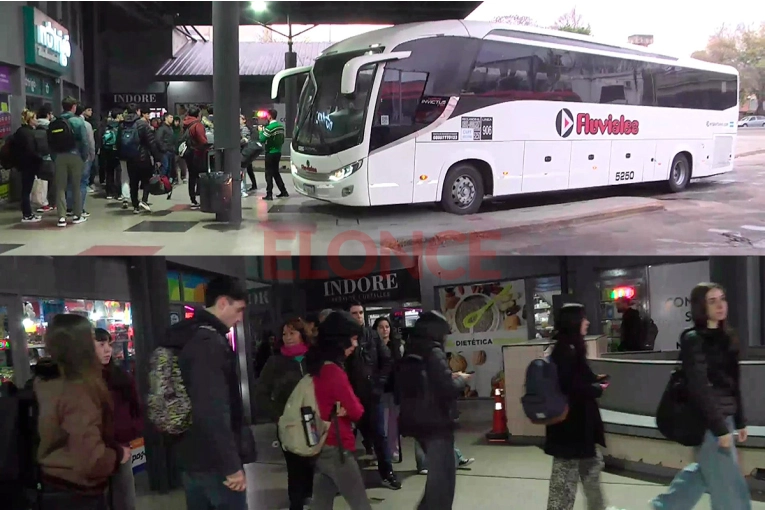 Largas filas en la terminal de Paraná: pasajeros esperan hasta una hora para viajar a Santa Fe