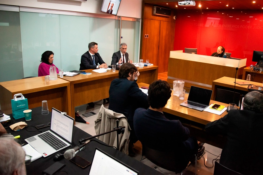 Audiencia judicial en la causa contratos. Gobierno de Entre R&iacute;os