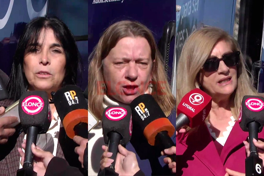 Alicia Aluani, Verónica Berisso y Rosario Romero (foto Elonce)