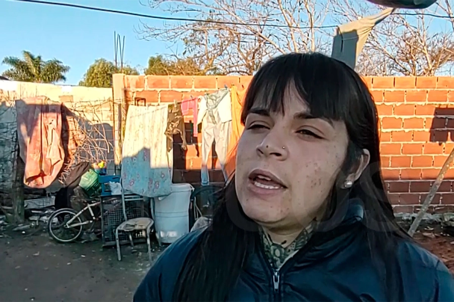 Brisa, hermana del joven asesinado. Foto: C&oacute;digos.
