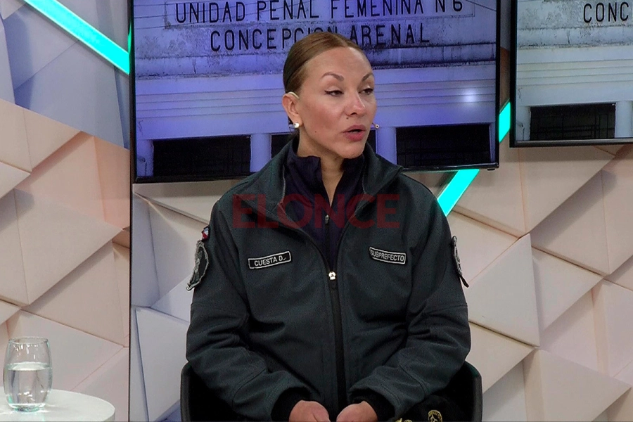 Directora del penal de mujeres, subprefecta Daniela Cuesta (foto Elonce)