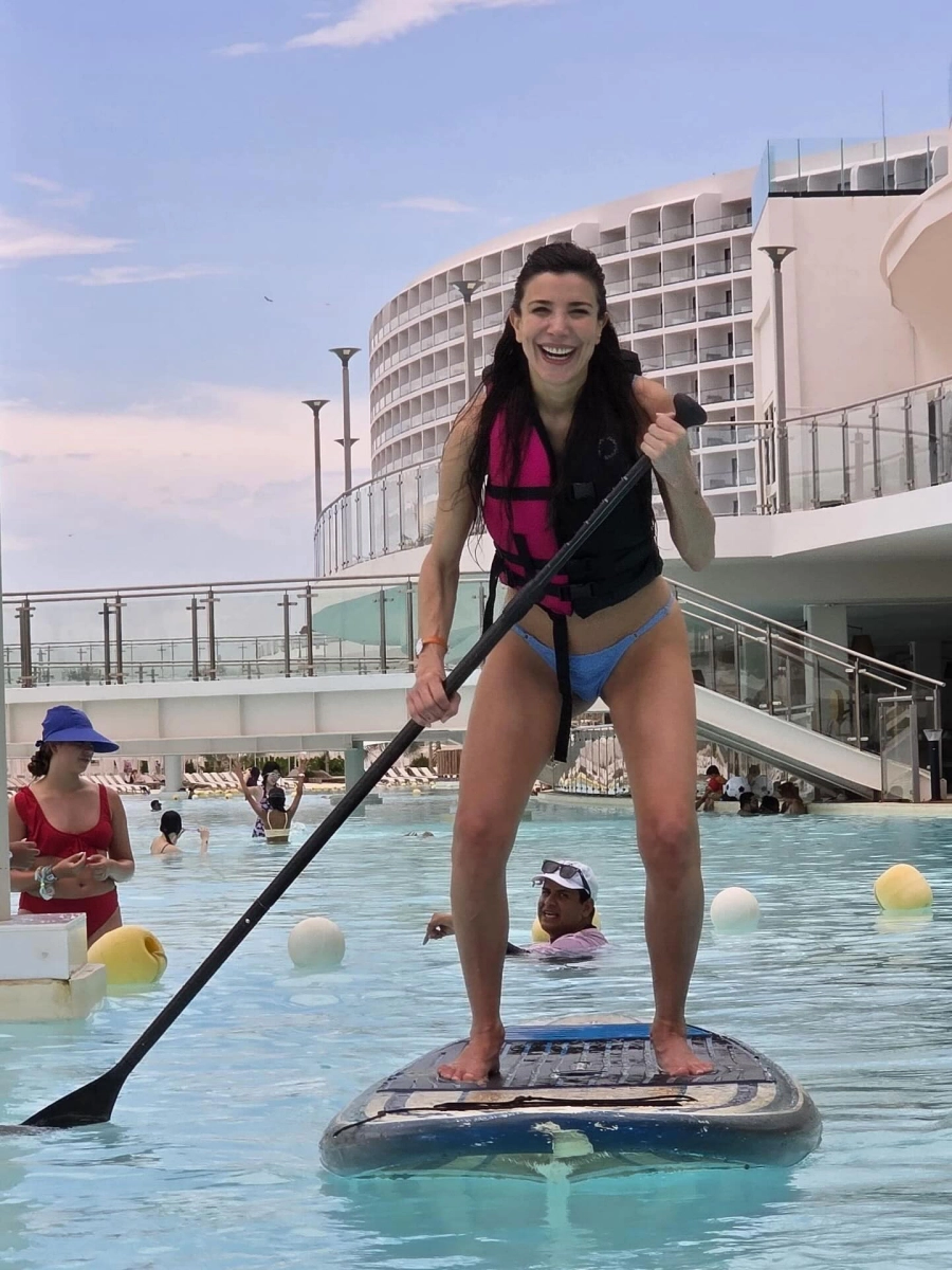 Andrea Rinc&oacute;n practic&oacute; deportes acu&aacute;ticos. Instagram