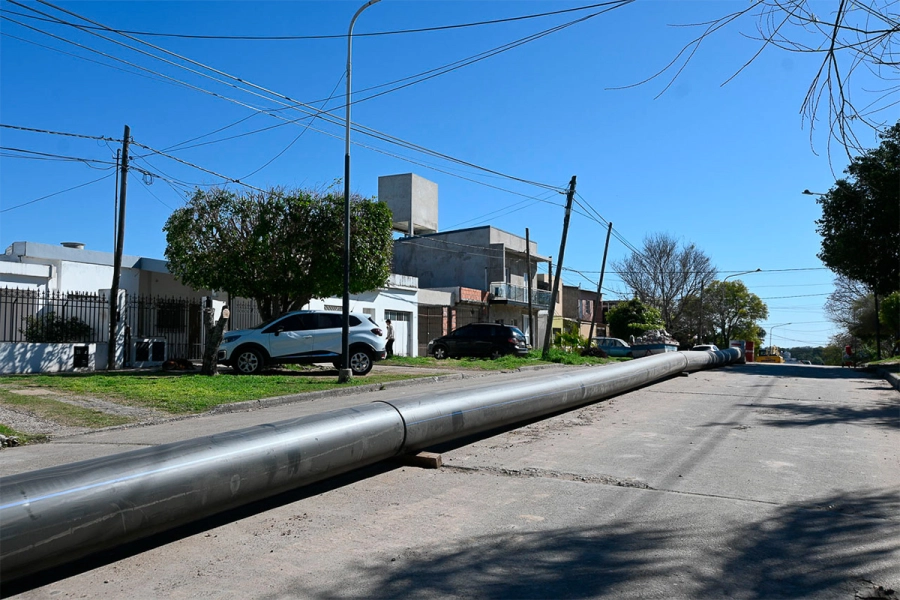 Obra para mejorar el servicio de agua potable. Municipio de Paran&aacute;