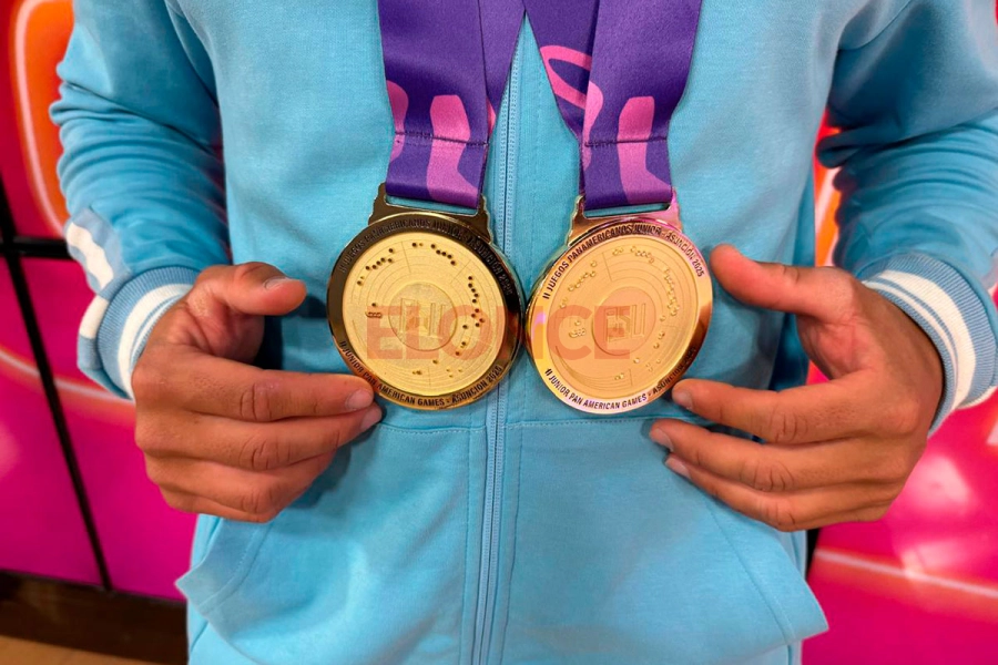 Las medallas conseguidas en Asunci&oacute;n. Foto: Elonce.