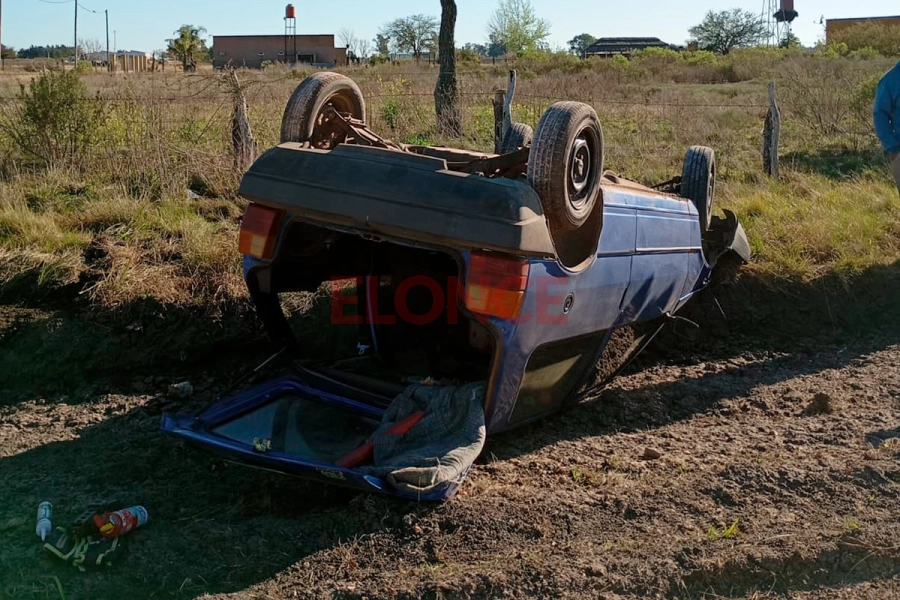 Accidente vial en Villaguay (foto Policía de Entre Ríos)
