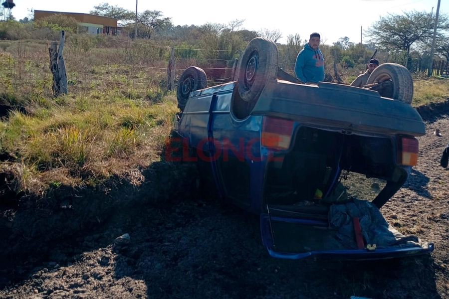 Accidente vial en Villaguay (foto Polic&iacute;a de Entre R&iacute;os)