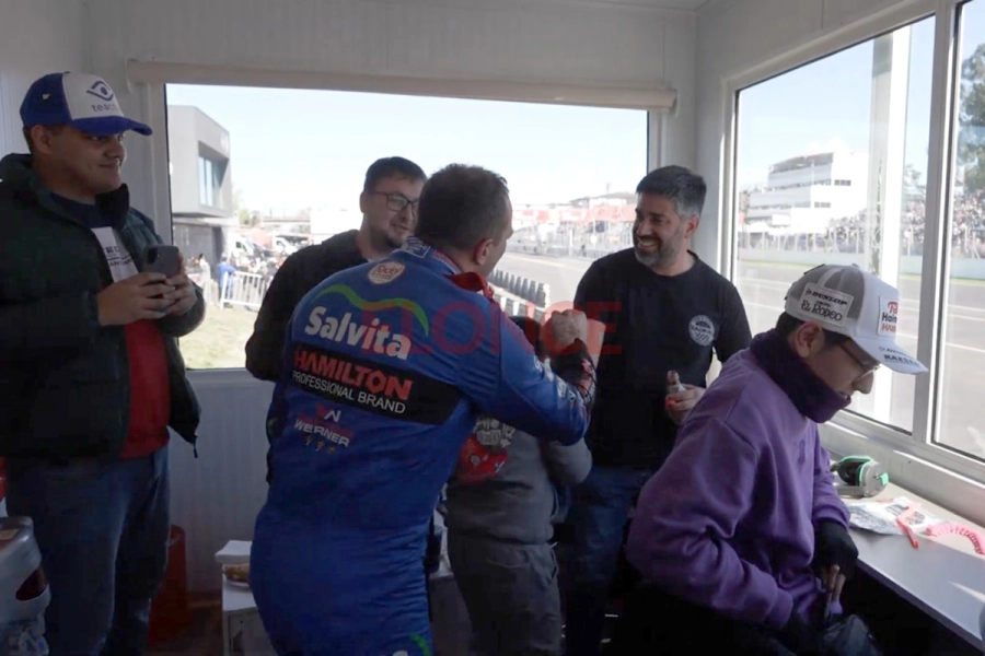 Mariano Werner en el primer palco sensorial en el automovilismo (foto Carburando)