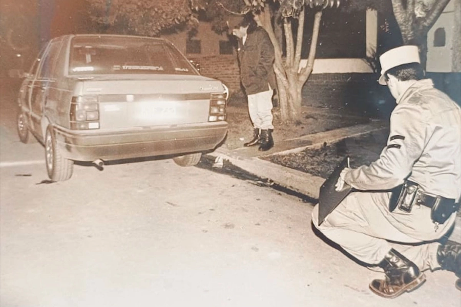 El lugar del asesinato de Mart&iacute;nez.