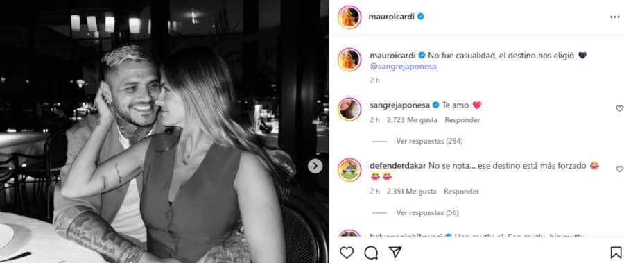 El posteo de Icardi. Instagram