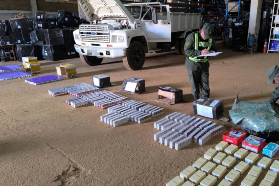 Mercader&iacute;a de contrabando en Corrientes. Gendarmer&iacute;a Nacional