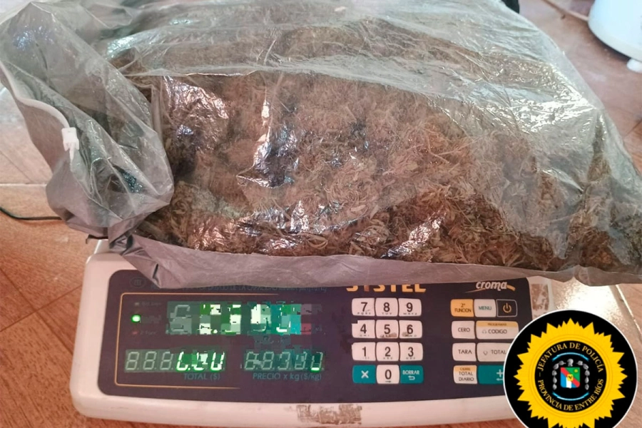 Incautaron marihuana, coca&iacute;na y dinero en allanamientos en Gualeguay