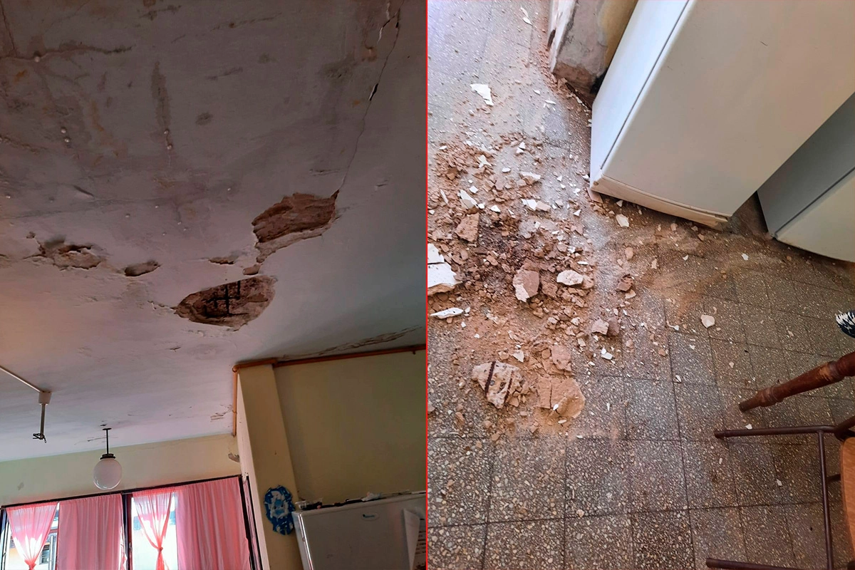 El cielorraso de la Escuela «Independencia» de Diamante se derrumbó tras intensas lluvias El cielorraso de la Escuela «Independencia» de Diamante se derrumbó tras intensas lluvias