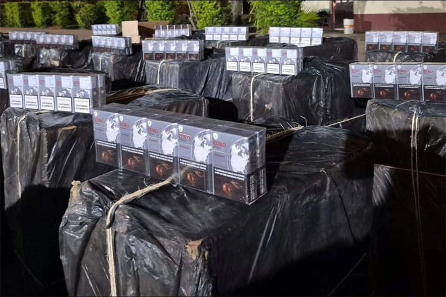 Cigarrillos incautados. Gendarmer&iacute;a Nacional