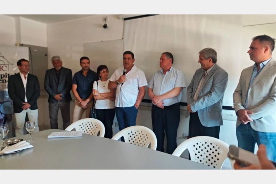 Jorge Montiel al asumir la direcci&oacute;n del Hospital Centenario de Gualeguaych&uacute; (foto archivo)