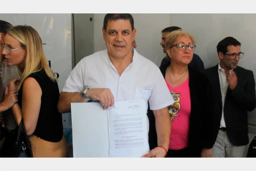 Jorge Montiel al asumir la direcci&oacute;n del Hospital Centenario de Gualeguaych&uacute; (foto archivo)