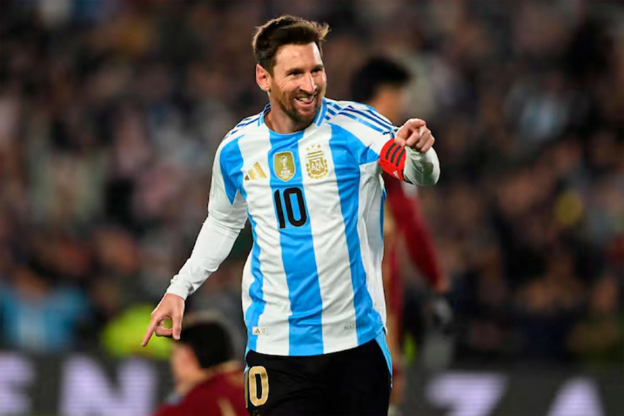 Messi y su &uacute;ltima conquista frente a Venezuela.