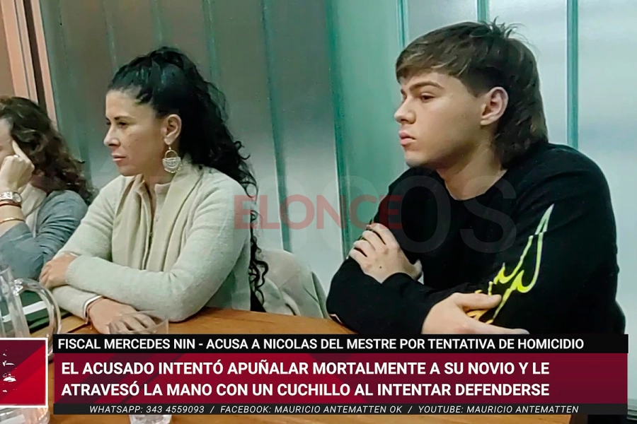 Nicol&aacute;s Del Mestre acusado por Tentativa de Homicidio Agravado por el v&iacute;nculo (foto Elonce)