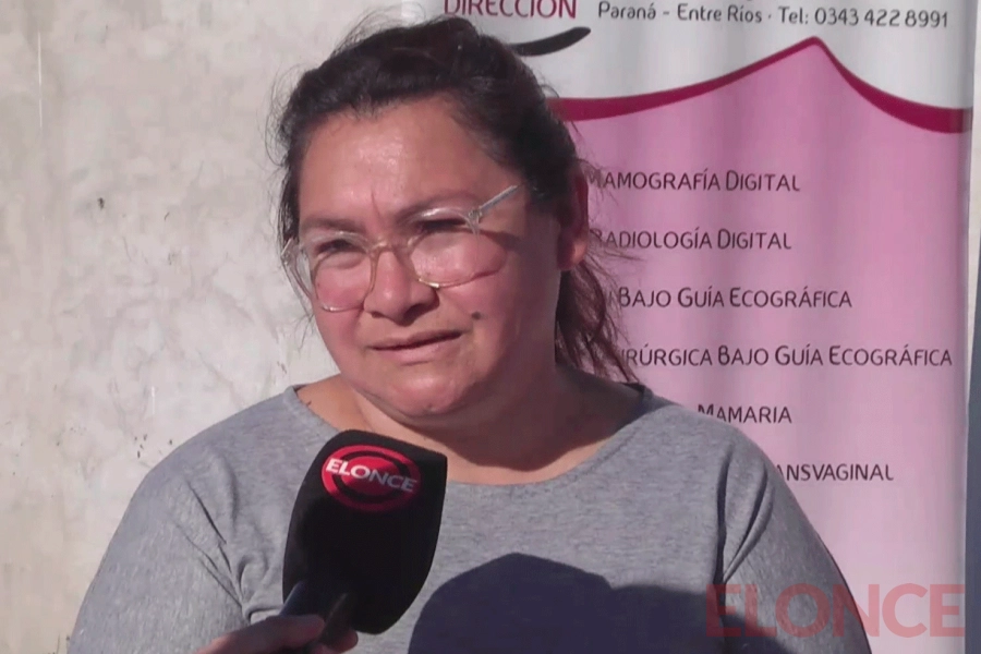 Mara Robin, presidenta de la vecinal Arroyo Los Berros.