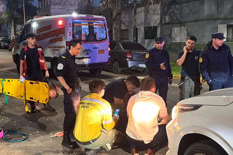 Otra postal del accidente. Foto: Bomberos Voluntarios.