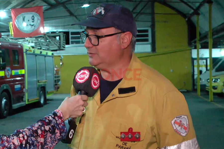 Hern&aacute;n M&eacute;ndez. Foto: Bomberos Voluntarios.