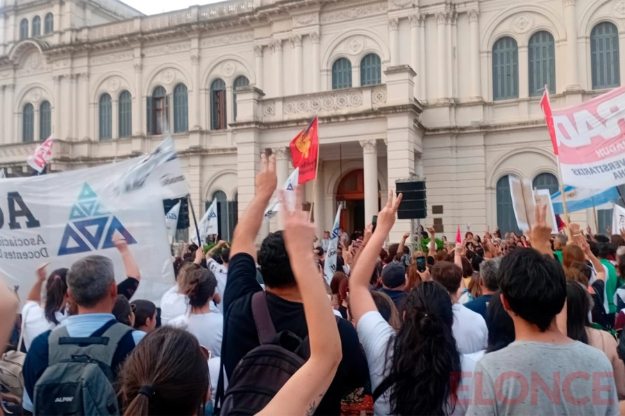 Se replica en Paran&aacute; la marcha federal por la educaci&oacute;n y la salud p&uacute;blicas.