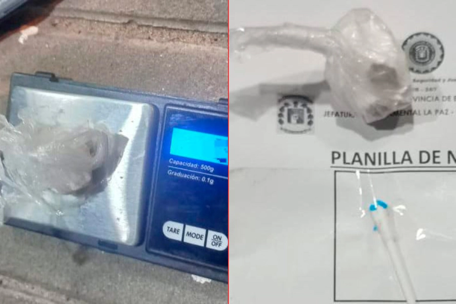 Operativo por narcomenudeo en La Paz (foto Polic&iacute;a de Entre R&iacute;os)