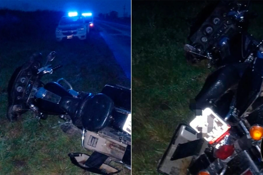 Joven al mando de moto de alta gama despist&oacute; y cay&oacute; en la Ruta 39