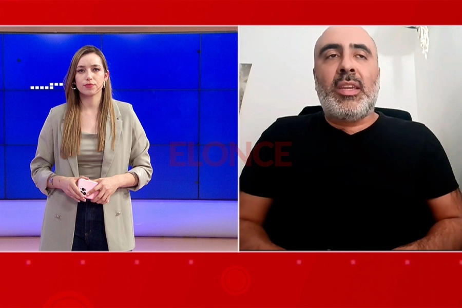 Juan Pablo Enr&iacute;quez dialog&oacute; con la conductora de Noticias a la Noche, Araceli Sosa. Foto: Elonce.