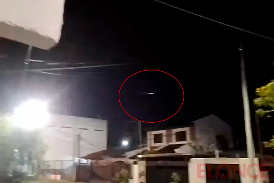 Extraña luz cruz&oacute; el cielo y sorprendi&oacute; en Paran&aacute;