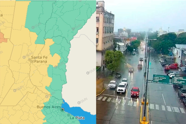 Emitieron alerta amarilla por tormentas para una zona de Entre Ríos ...