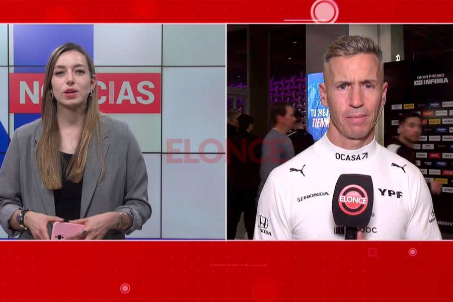 El piloto dialog&oacute; con Araceli Sosa, conductora de Noticias a la Noche. Foto: Elonce.