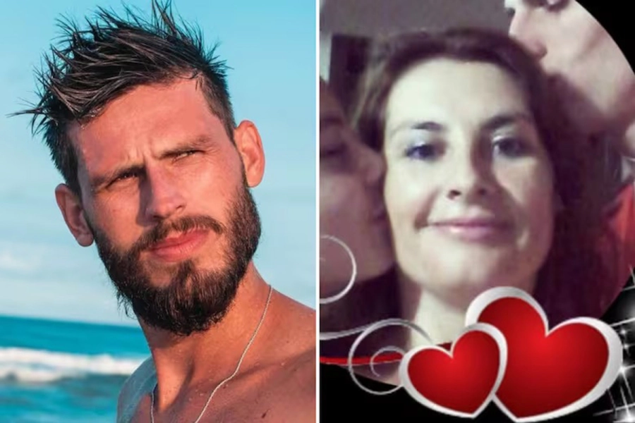 <b>Gabriela Elizabeth Wihte (50 a&ntilde;os) y Cristian Sebasti&aacute;n Dening (30). Foto: La Naci&oacute;n.</b>