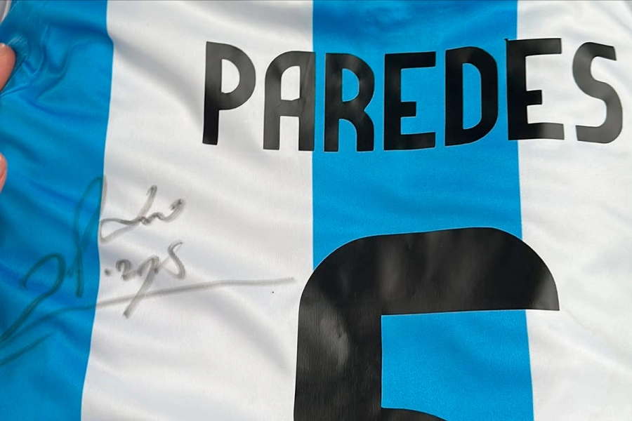 Un emprendedor entrerriano le obsequi&oacute; un mate a Paredes y cumpli&oacute; un sue&ntilde;o