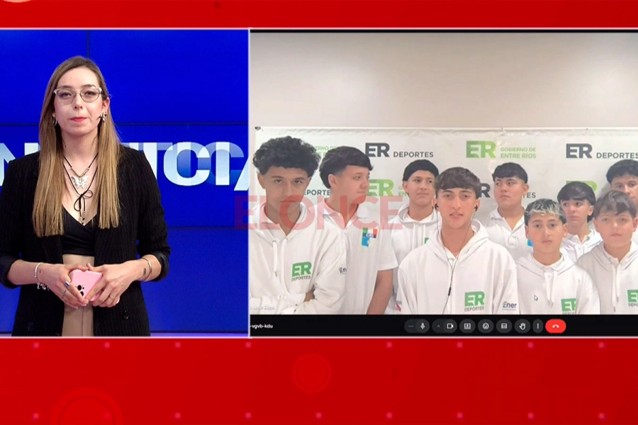 El plantel dialog&oacute; con Araceli Sosa, conductora de Noticias a la Noche. Foto: Elonce.