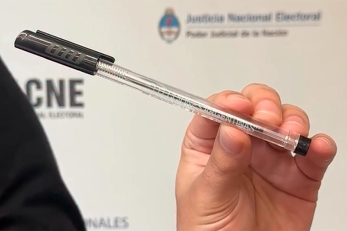 Así es la lapicera indeleble que se usará en las elecciones de octubre
