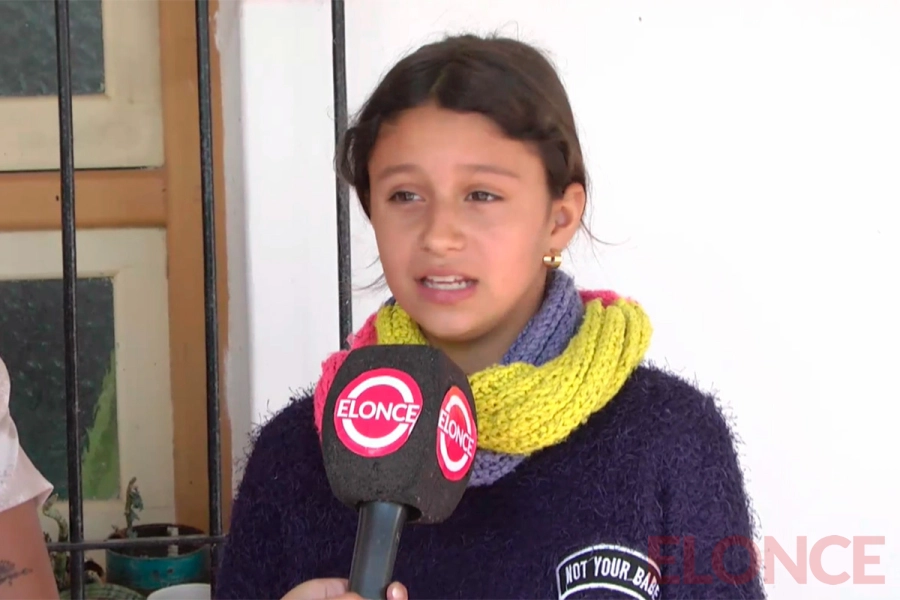 Guadalupe, una alumna de la escuela