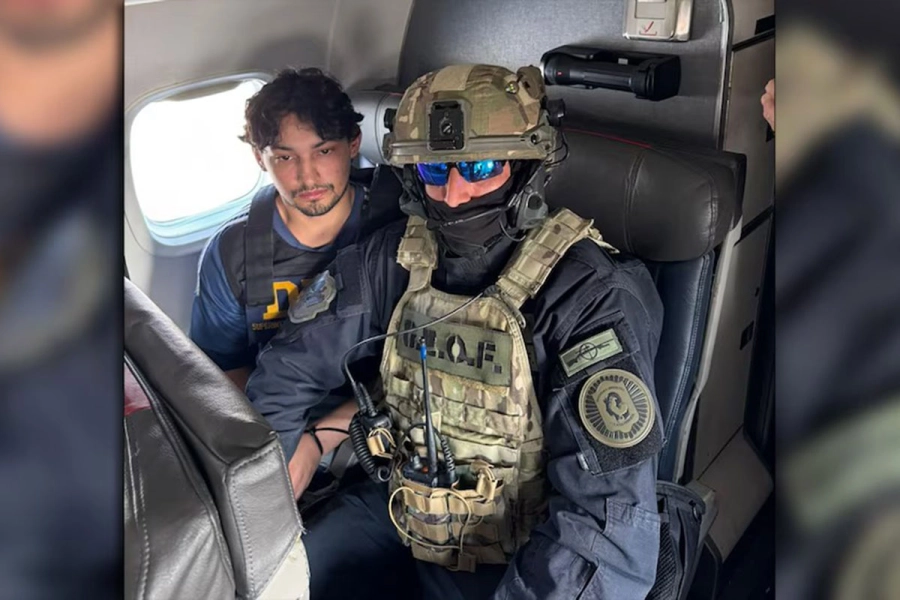 Ozorio en medio del viaje. Foto: Infobae.