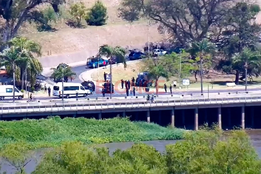 Importante operativo en Paran&aacute; por la llegada de Javier Milei