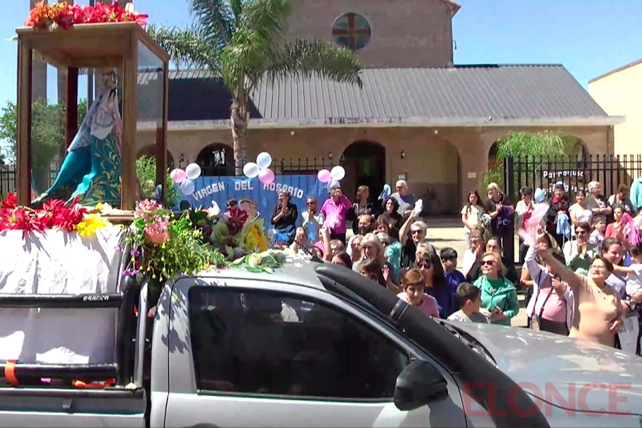 Emoci&oacute;n y fe en la llegada de la Virgen a San Agust&iacute;n (foto Elonce)