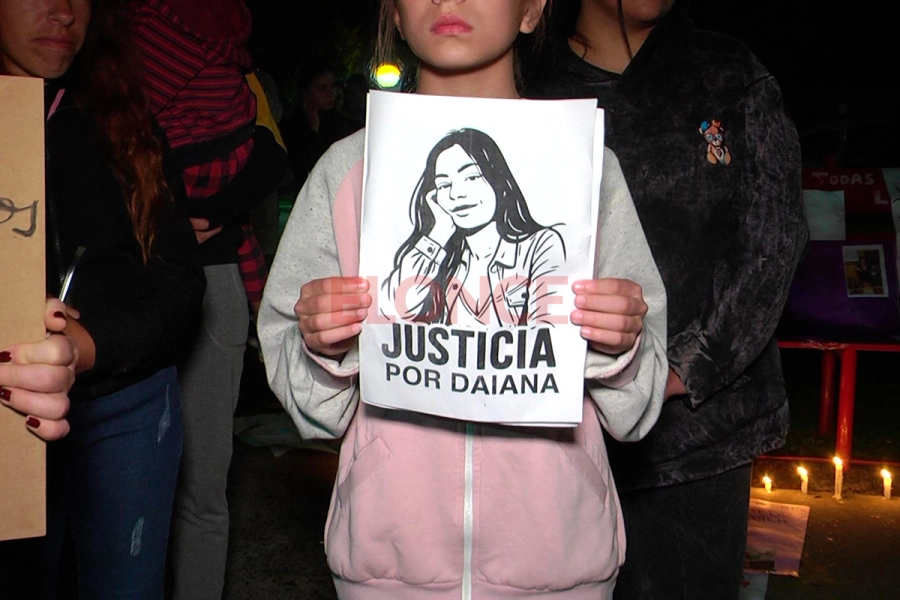 Reclamo de justicia por el femicidio de Daiana Mendieta en Gobernador Mansilla (foto Elonce)