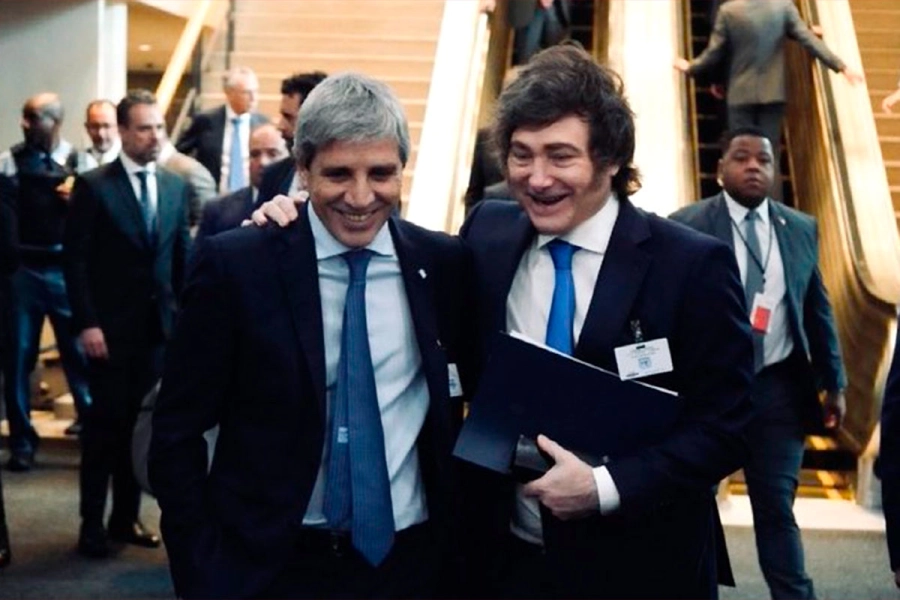 Javier Milei y Luis Caputo